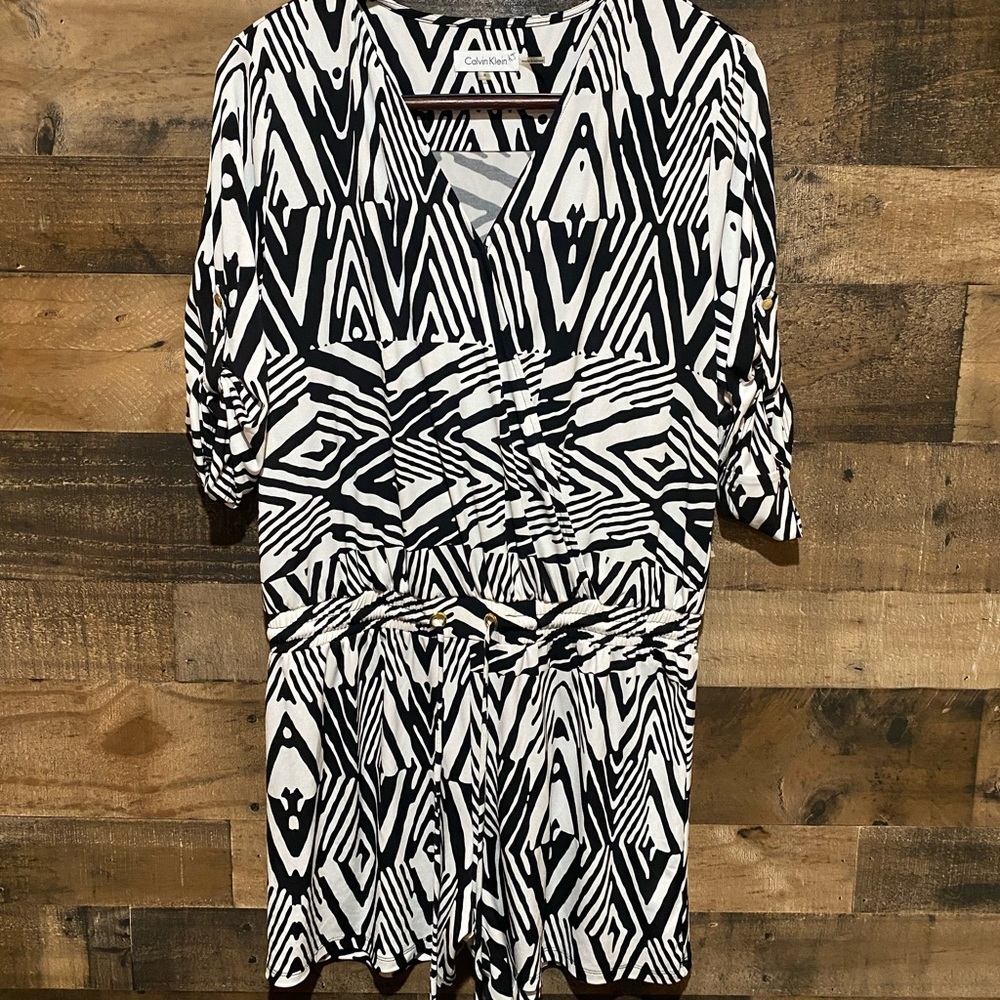 Calvin Klein 8 Womens Romper Short Sleeve Shorts